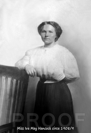 IVA MAY HANCOCK (BEFORE SHE WAS MARRIED) - my maternal gr. grandmother