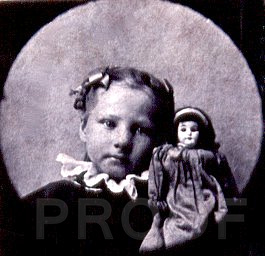 Iva May Hancock my maternal gr. grandmother circa age 5 c. 1898